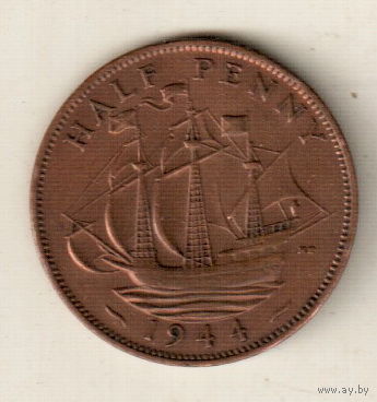 Великобритания 1/2 пенни 1944