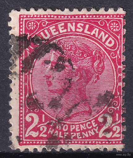 9.Aust. Великобритания. Австралийские штаты. Квинсленд. Виктория. Стандарт. 1890/94 гг. 2 1/2p. Mi.#74.