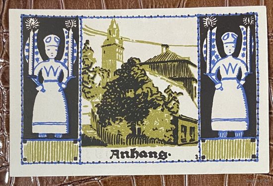 Нотгельд 50 пфеннигов 1921 год. Шнееберг,. Веймарская республика