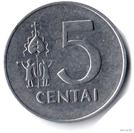 Литва. 5 центов. 1991 г.