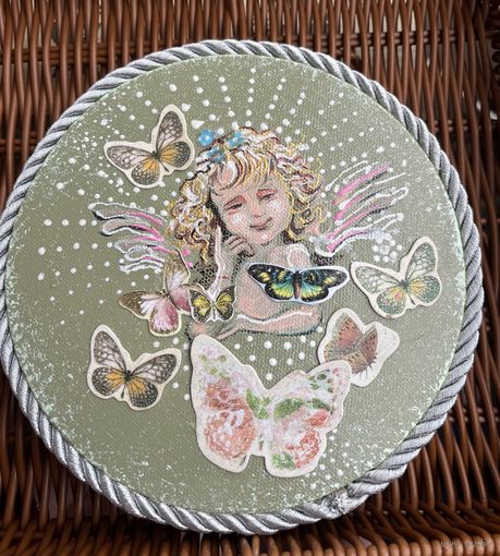 Панно на холсте акрил наклейки