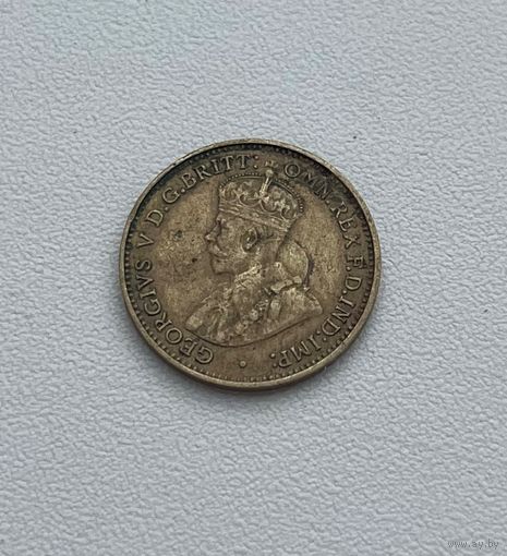 БРИТАНСКАЯ ЗАПАДНАЯ АФРИКА  3 пенса 1934 г.