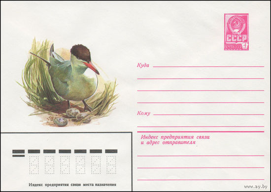 Художественный маркированный конверт СССР N 15206 (13.10.1981)  Чеграва