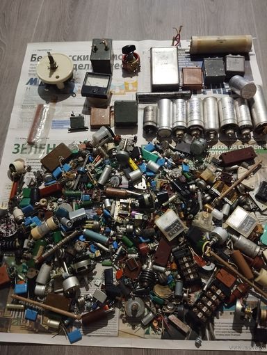Радиодетали ретро , новые , бу , и ТД. Вес 5.890 кг