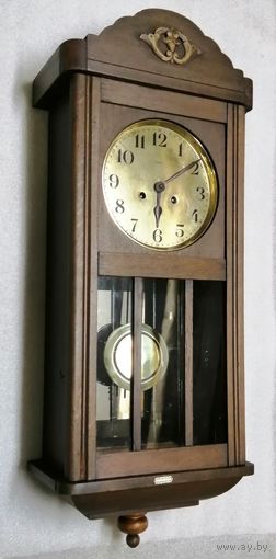 Большие часы с приятным боем Kienzle. Германия примерно 30гг прошлого века.