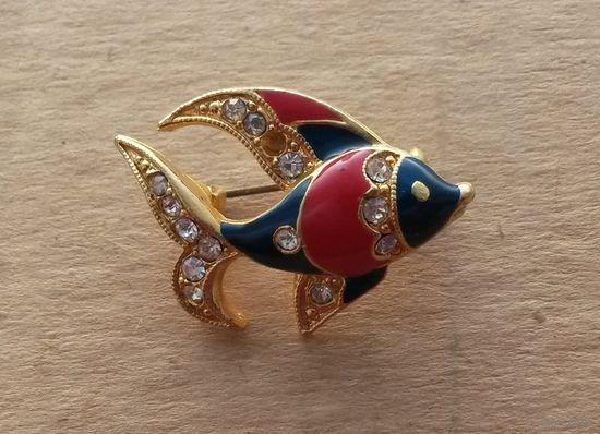 Брошь винтажная "Рыбка"