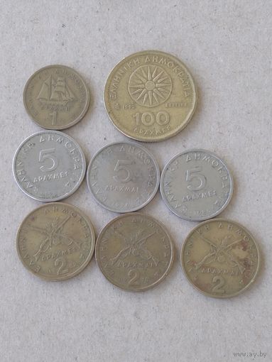 Греция. 8 монет.