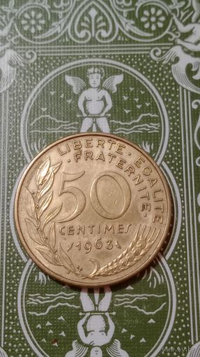 Франция 50 сантимов 1963