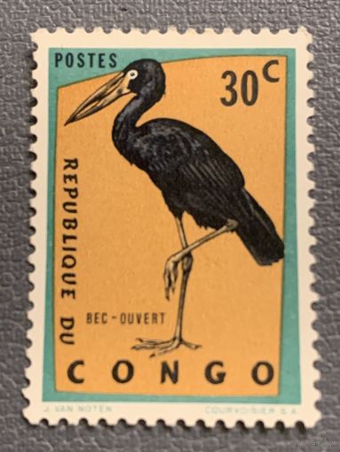 Конго 1960. Фауна. Птицы. Марабу