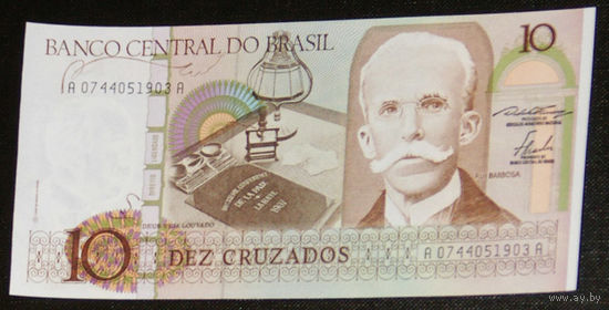 Бразилия 10 крузадо 1986 ND P209a UNC