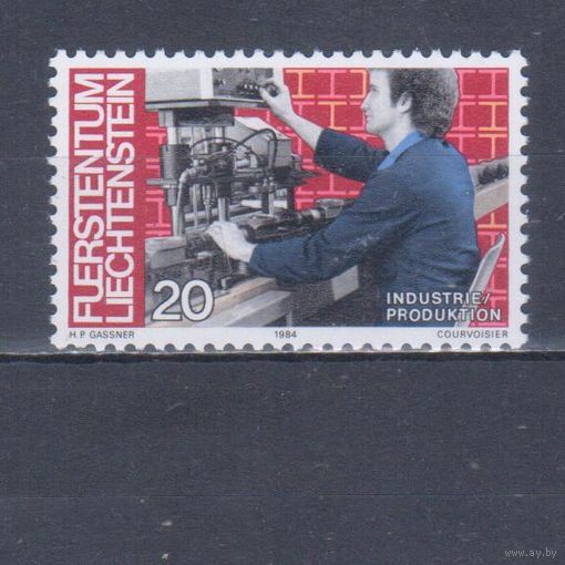 [1415] Лихтенштейн 1984. Профессии.Оператор станка. MNH