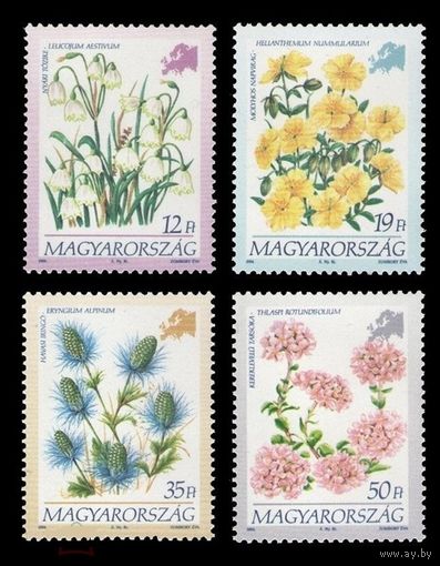 1994 Венгрия 4302-4305 Флора. Цветы Европы **