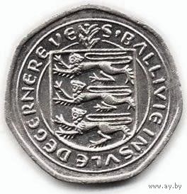 БЕЙЛИВИК ГЕРНСИ. 20 ПЕНСОВ 1983. НЕЧАСТАЯ (тираж 500000)