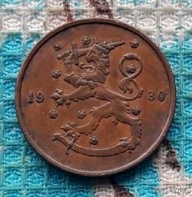 Финляндия 10 пенни 1930 года, UNC.