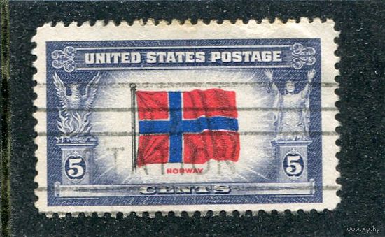 США. Флаги стран, участников второй мировой войны. Норвегия