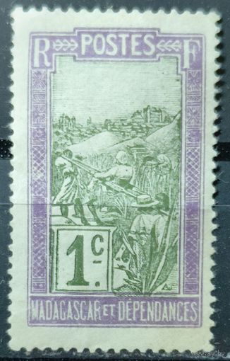 Мадагаскар 1908г. Французские колонии