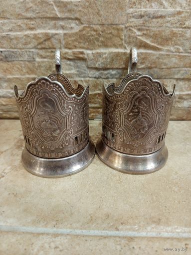 Настоящий подстаканник Советский космос . СССР.Мельхиор.Кольчугино