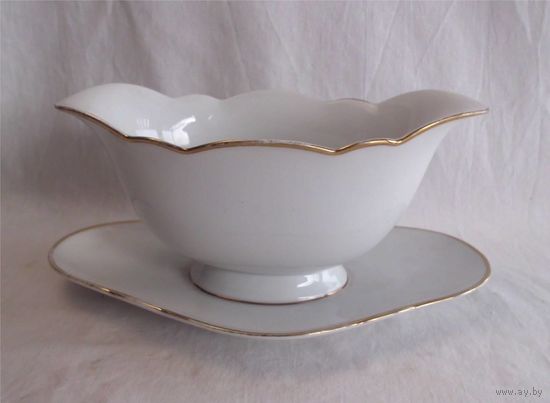 Соусник на подставке Фарфор Германия Бавария Seltmann Weiden Вайден 1924 год