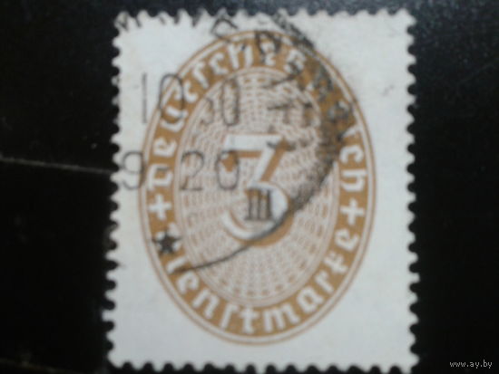 Германия 1927 служебная марка