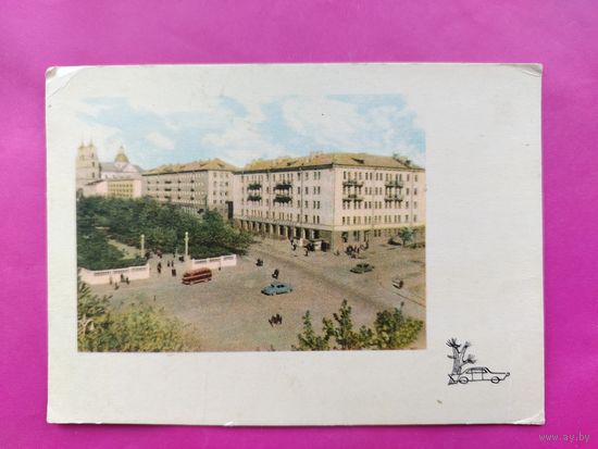 Гродно. Жилые дома на Советской площади. Чистая. 1966 года. 1553.