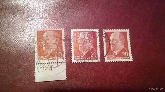 Марка  Вальтер Ульбрихт 1961 год ГДР