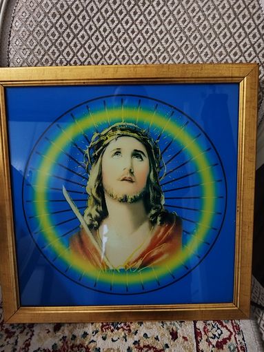 Икона с шикарной подсветкой.