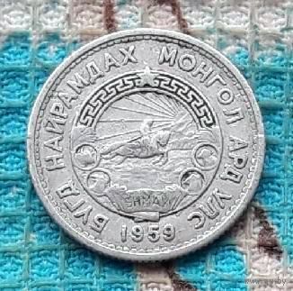 Монголия 15 менге 1959 года