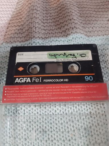 Кассета AGFA Fe I 90. Зарубежная сборка.