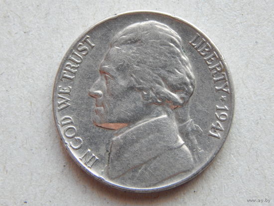 США 5 центов 1941г.