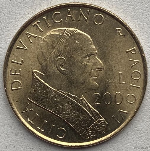 Ватикан 200 лир 2001 г.