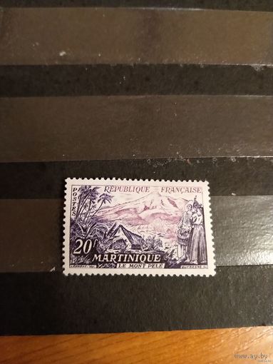 1955 Франция Мартиника ландшафты флора чистая клей MNH** (2-4)