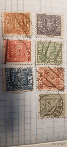 Польша 1932-33 серия "Орёл на фоне полос"