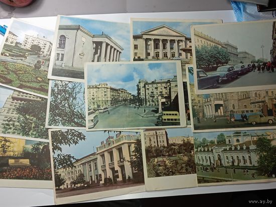 Открытки Минск 13 шт  , с рубля .