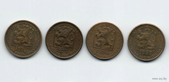 ЧЕХОСЛОВАЦКАЯ СОЦИАЛИСТИЧЕСКАЯ РЕСПУБЛИКА 20 ГЕЛЛЕРОВ. ПОГОДОВКА. Цена за одну монету.