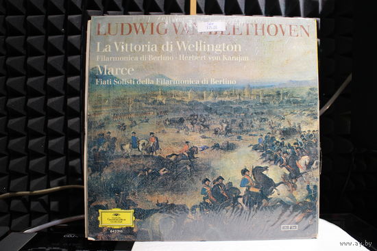 Ludwig van Beethoven, Berliner Philharmoniker, Berliner Philharmoniker, Herbert von Karajan -Wellingtons Sieg / Marsche = La Vittoria Di Wellington / Marce (1969, Vinyl)