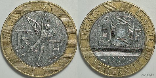 Франция 10 франков, 1990 г 01.008