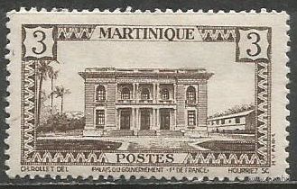 Мартиника. Императорский дворец. 1942г. Mi#192.