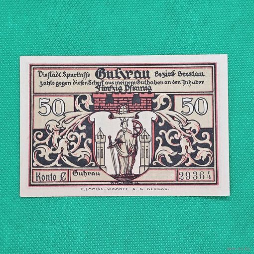 Старт с 1 Рубля !!! Банкнота Германия Нотгельд 50 ПФЕННИГ 1759