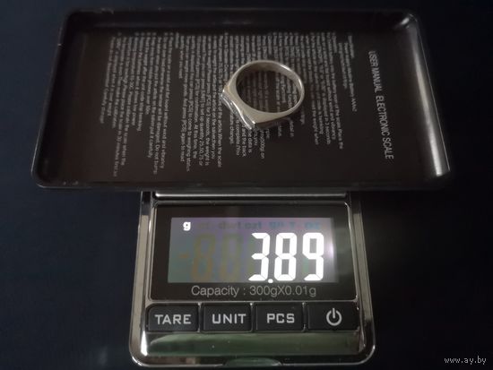 Лот (4) серебряное украшение, кольцо, перстень, размер 19, серебро (925). С 1 рубля без МЦ