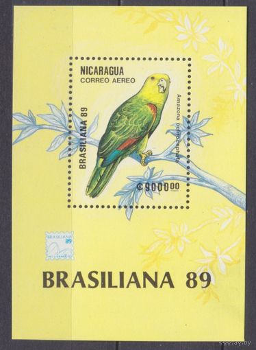 1989 Никарагуа 2950/B184 Птицы 4,00 евро