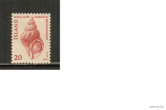 Исландия-1982(Мих.576) , ** , Морская Фауна, Раковины