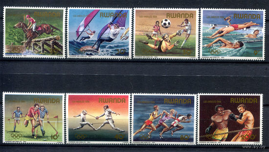 Руанда - 1984г. - Летние Олимпийские игры - 8 марок - полная серия, MNH [Mi 1275-1282]. #O-Se-Z-1-11