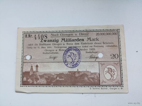 Германия 20 миллиардов марок (15)