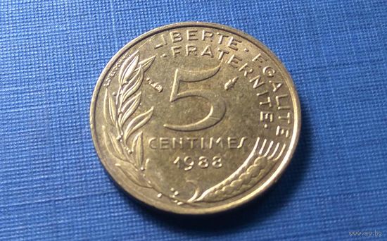 5 сантимов 1988. Франция.
