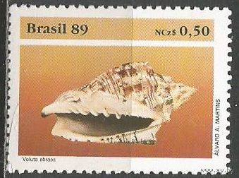 Бразилия. Морской молюск. 1989г. Mi#2318.