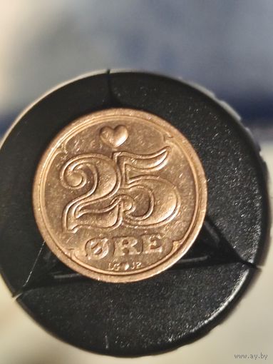 Дания 25 эре 1990