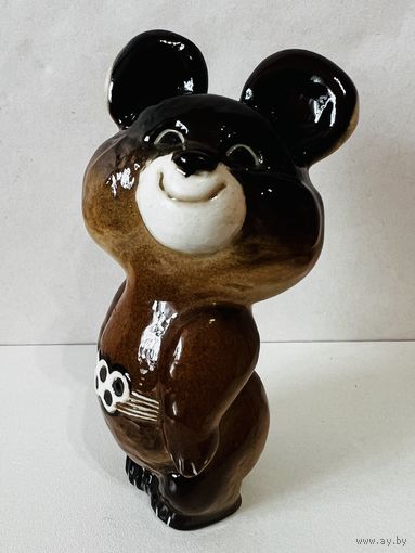 Фарфор. Статуэтка "Олимпийский мишка" СССР  ЛФЗ  Винтаж!   АУКЦИОН не с рубля без МПЦ.