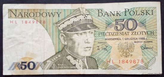 Польша 50 злотых 1988 г.серия HL