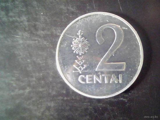Монеты.Европа.Литва 2 Цента 1991.