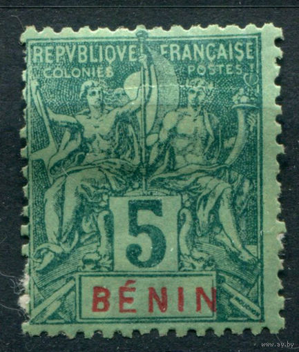 Французские колонии - Бенин - 1894г. - аллегория, 5 с - 1 марка - MH [Mi 33]. #4-W1-121-A-1